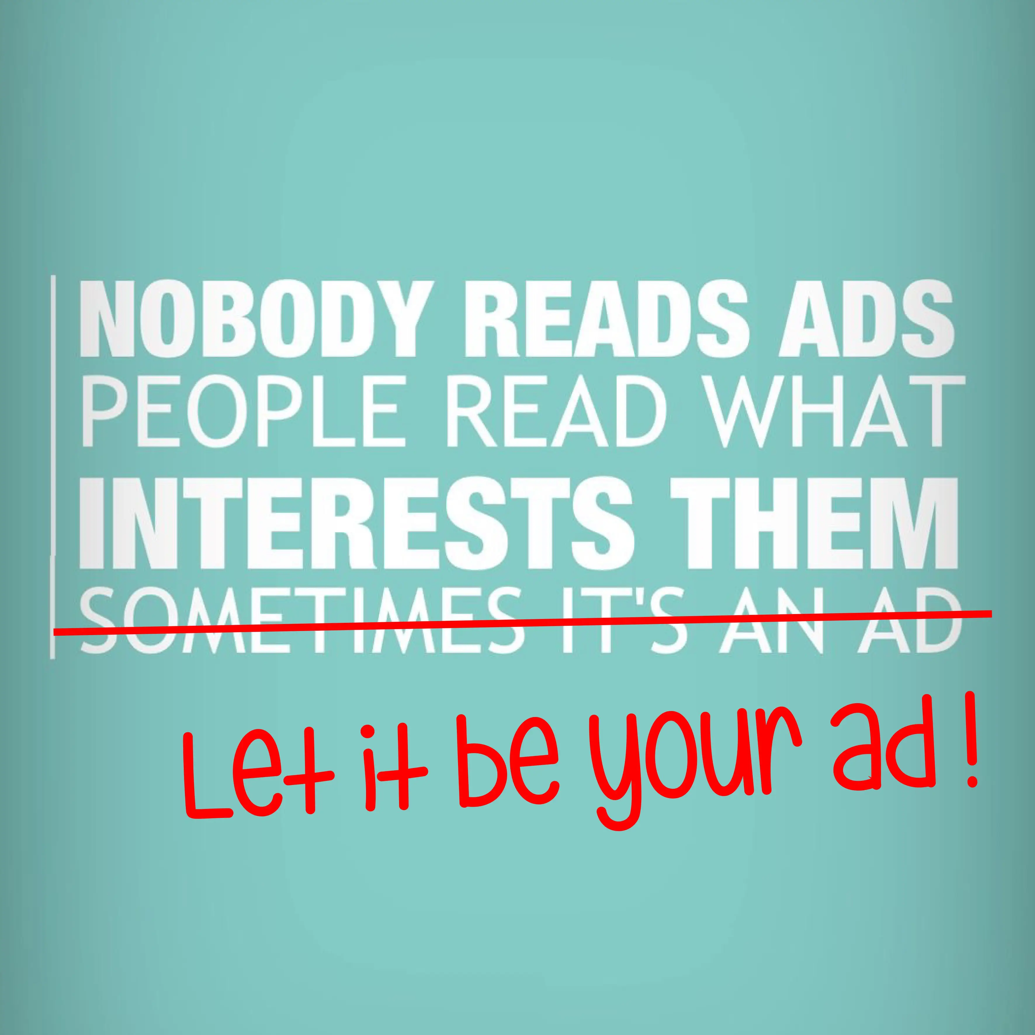 Leuke, opvallende en pakkende advertentie Leuke, opvallende en pakkende advertentie