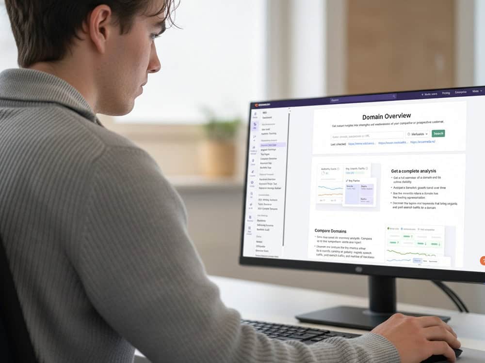 Collega Gijs gebruikt Semrush voor SEO analyses